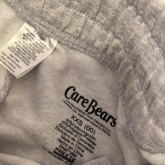 Care Bears Heather Gray Joggers with Bear Graphics - Picture 6 of 6